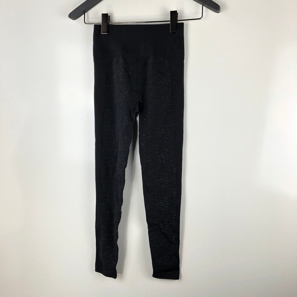 Lululemon Free To Flow 7/8 Tight Black White Speckle Print Size 2 or XS No Size - Picture 2 of 12